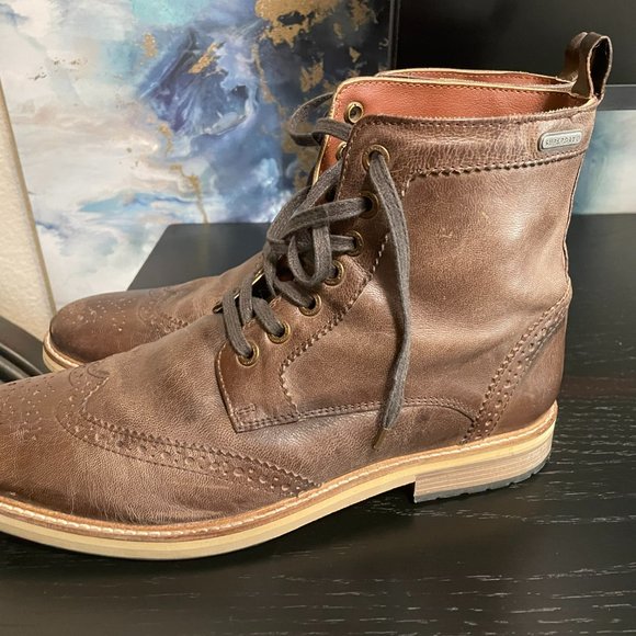 Superdry Brad Brogue Stamford Boots Sz 12 - Picture 3 of 7